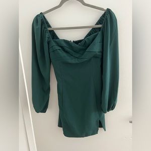 Abercrombie Forest Green Long Sleeve dress